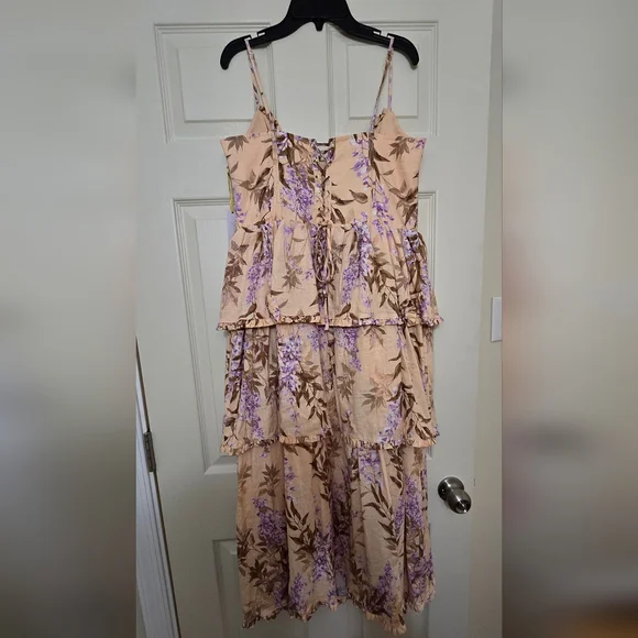 House of Harlow 1960 Floral Cream Dress - Picture 5 of 7